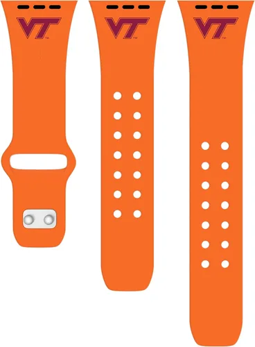 Vista 5 de Virginia Tech Hokies - Correa deportiva de silicona compatible con Apple Watch, Naranja, 38/40/41 mm