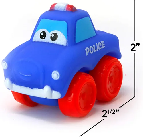 Vista 7 de Big Mo's Toys Baby Cars - Juego de autos de juguete de goma suave, vehículos pequeños para bebés y niños pequeños, 12 piezas
