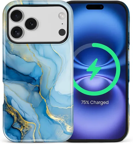 Vista 49 de Funda Compatible con iPhone 13/14 [Compatible con MagSafe] Protección de Doble Capa de Cáscara Dura Híbrida, Funda Magnética Protectora a Prueba