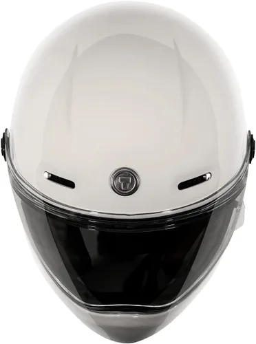 Vista 4 de Casco Torc T-9 Retro de Cara Completa Deep Stage Blanco satinado