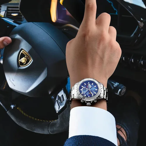 Vista 6 de FEICE Reloj FK131 - Exquisito reloj con fondo celeste y función de temporización..