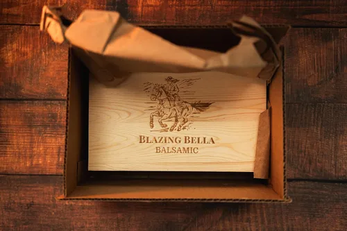 Vista 7 de Blazing Bella Juego de aceite de oliva y vinagre balsámico del chef - Caja de regalo de muestra