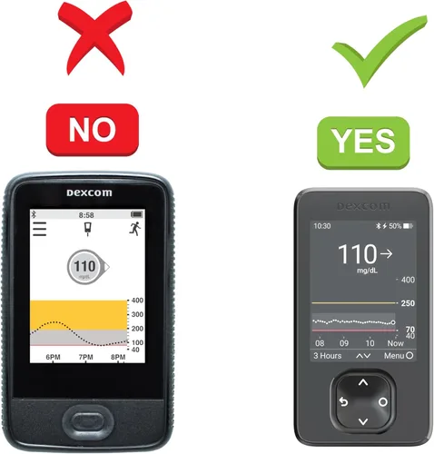 Vista 3 de Funda de silicona para receptor Dexcom G7 y G6 (negro)