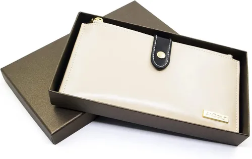 Vista 6 de ANDOILT - Cartera de cuero genuino para mujer con bloqueo RFID para tarjeta de crédito con cremallera