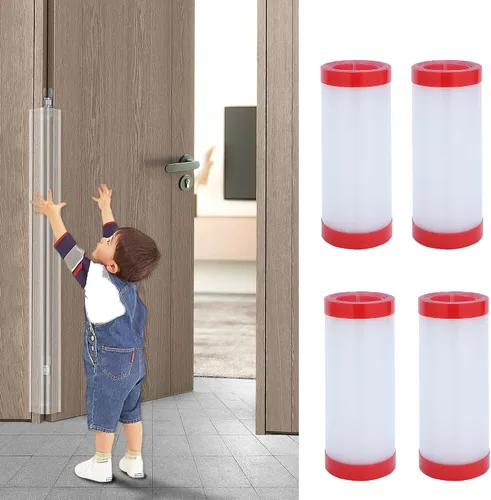 Vista 10 de Protector de pellizco de puerta a prueba de bebés, cubierta de bisagra de puerta, protector de puerta para seguridad de dedos de niños, protectores