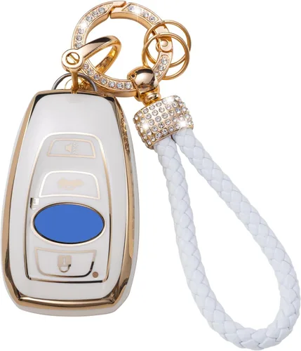 Vista 11 de Gematay Funda para llavero de Mercedes Benz con cordón, funda de TPU suave compatible con Mercedes Benz C E S M CLS CLK G Class Smart Key Holder