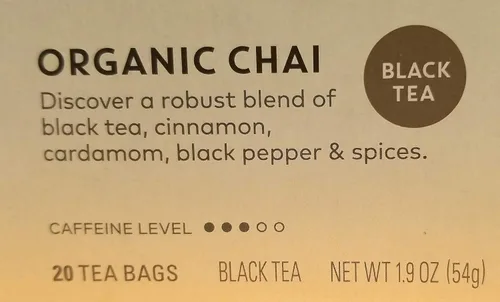 Vista 3 de Tazo Té negro orgánico Chai - 20 bolsas de té