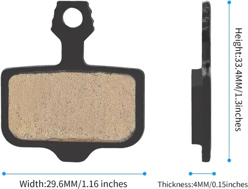 Vista 5 de 4 pares de pastillas de freno de disco de bicicleta, compatibles con pastillas de freno Sram Avid Elixir E1 E3 E5 E7 E9 ER CR XO XX DB1 DB3 DB5