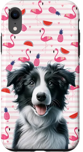 Vista 8 de Funda para iPhone 15 Border Collie Flamingo Pink Pineapple Red Watermelon Hearts