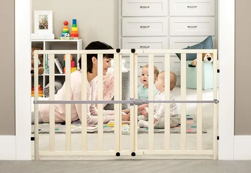 Vista 13 de Regalo Easy Fit - Puerta de plástico ajustable extra ancha para bebé, 1 unidad (paquete de 1)