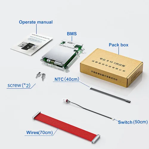 Vista 7 de JKBMS Smart BMS 4S-8S 100A 1A Active Balance Integrado Bluetooth con CAN RS485 PCB Placa de Protección de Batería para Paquete de Batería LiFePO4