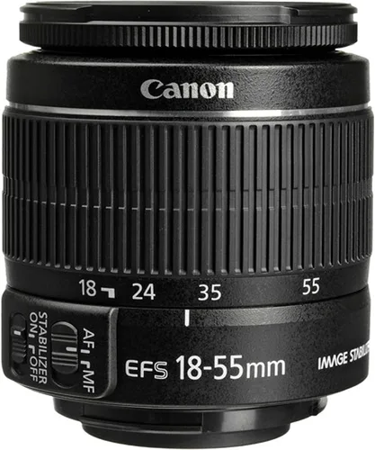 Vista 3 de Canon Cámara DSLR EOS Rebel T7 con lente Canon EF-S 0.709-2.165 in f/3.5-5.6 is II + tarjeta de memoria de 64 GB + funda, lector de tarjetas y más
