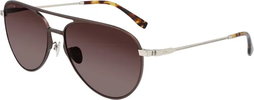 Vista 2 de Lacoste Brown Aviator - Lentes de sol para hombre L243SE 210 58, Marrón
