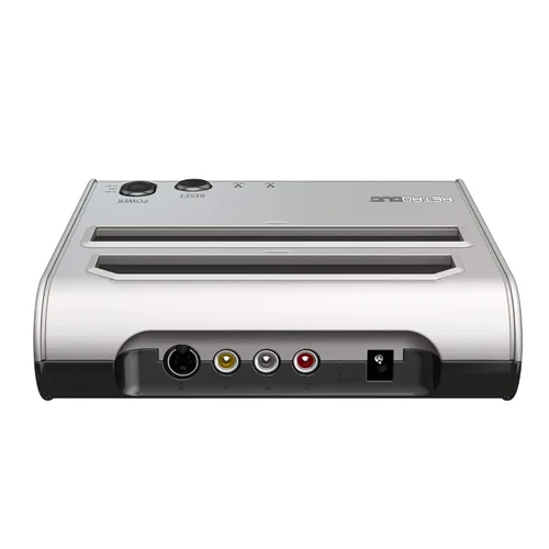 Vista 2 de Retro-Bit Retro Duo 2 in 1 Console System - for Original NESSNES Super Nintendo Games - SilverBlack