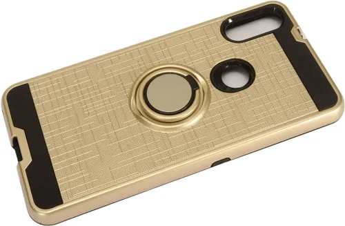Vista 7 de Para Alcatel 3V (2019) 5032W - Funda híbrida con soporte de anillo - RS2 Gold