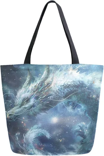 Vista 18 de Chic Funny Cute Pattern Big Handle Extra Large Shoulder Tote Bag for Beach Travel Weekender Gym Grocery Shopping