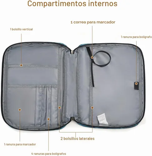 Vista 4 de Fundas de Libro Octsky para Biblia para Niños, Funda/Protectora/Porta Biblia para Niños con Bolsillo, Camo-1