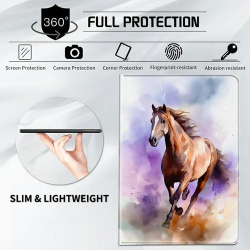 Vista 26 de Funda para tablet Kindle Fire 7 2019/2017 lanzamiento 9ª/7ª generación 7 pulgadas, ligera, protectora de piel sintética, cubierta inteligente