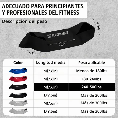 Vista 2 de KCROSS Bench Press Band, 2 Sizes with Different Resistance Levels