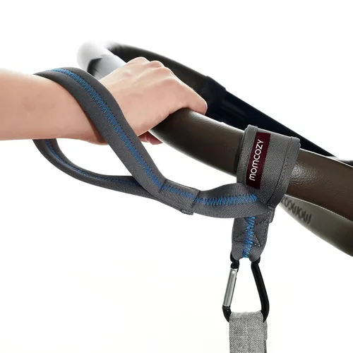 Vista 7 de Momcozy Correa de mango para cochecito de bebé Correa de muñeca de seguridad Correa de mano ajustable para silla de ruedas con ganchos