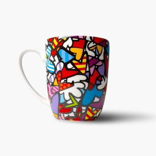 Vista 3 de Britto Romero Bone - Taza de café de porcelana, 16.8 onzas (Alive (multicolor))