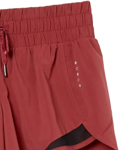 Vista 5 de Tienda Essentials - Pantalón corto para correr tejido con cintura fruncida para mujer (anteriormente Core 10)