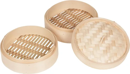 Vista 2 de Trademark Innovations Bambo-Ricest Bamboo Arroz Steamer, Estándar, Tan