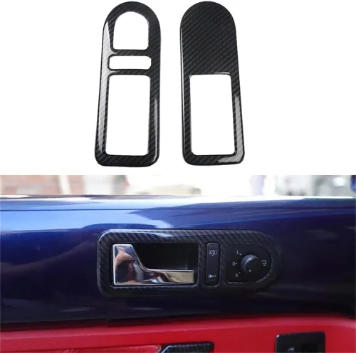 Vista 7 de para VW Volkswagen New Beetle 2003-2010 Marco de Cubierta de Rejilla de Aire de la Consola Central del Tablero del Interior del Coche de Fibra