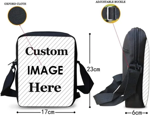 Vista 3 de WELLFLYHOM Bolso de mensajero de hombro pequeño cruzado personalizado para mujeres y niños bolsos de teléfono