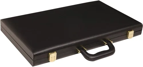 Vista 6 de Backgammon Deluxe Set – 18" clásico Junta, Negro