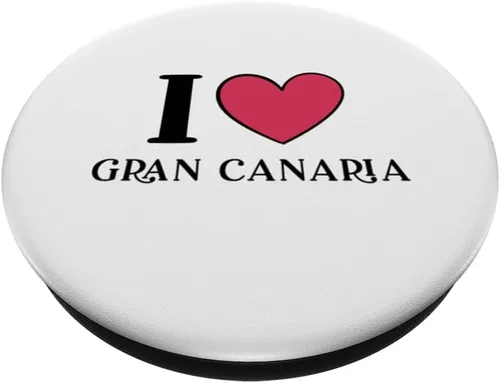 Vista 2 de I Love Gran Canaria Spain PopSockets Adhesive PopGrip