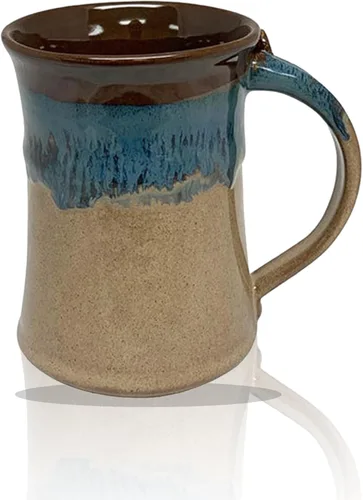 Vista 13 de Clay in Motion Taza grande (Cobalt Canyon)