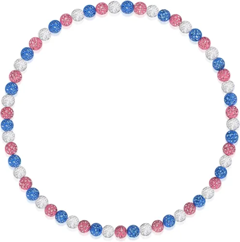 Vista 13 de Collar de béisbol Smilelife para niños 18 pulgadas, colección de hielo brillante, cadena de béisbol, diamantes de imitación, accesorios de béisbol