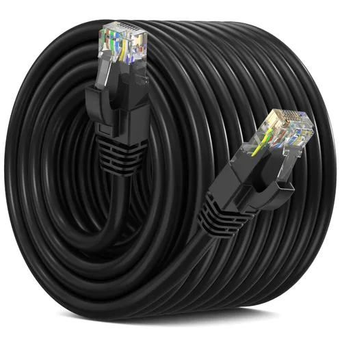 Vista 35 de Maximm Cable Ethernet Cat 6, cable de red y conexión de alta velocidad de 10 pies, UTP, 10 Gbps, cable Ethernet de 550 MHz, color naranja