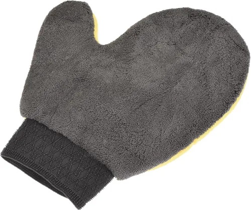 Vista 7 de M METERXITY Manopla de limpieza - Guantes de microfibra para lavar platos, ropa y persianas, aplicar a la limpieza de la casa gris y naranja.