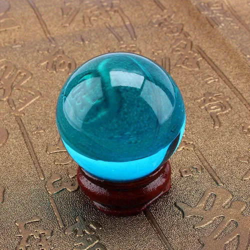 Vista 7 de Yosoo Health Gear Bola de cristal azul real, bola de cristal con base de soporte, esfera curativa de cristal de cuarzo azul real raro asiático