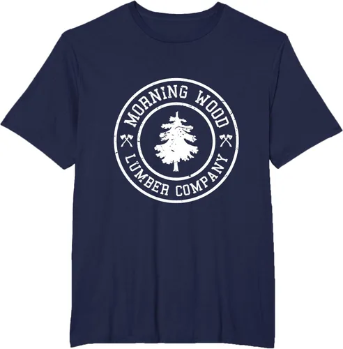 Vista 13 de Camiseta de madera de la mañana cómica Lumber Company Tee T-Shirt Negro