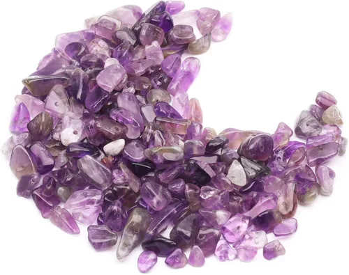 Vista 30 de 500 cuentas de piedra natural con virutas naturales, citrino de 0.317 a 0.315 pulgadas, piedras preciosas irregulares de cristal curativo, cuentas