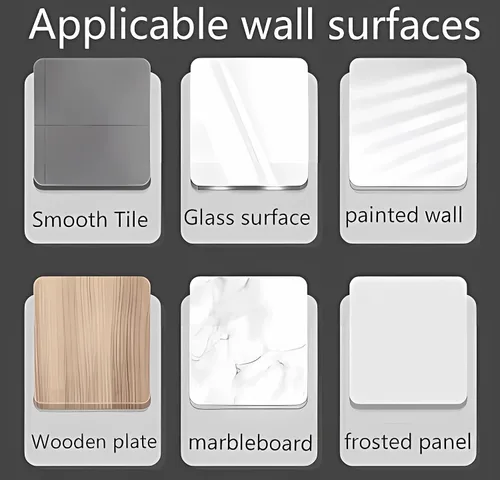 Vista 5 de Ganchos adhesivos, ganchos transparentes autoadhesivos para toallas, 4 piezas, ganchos de pared impermeables, ganchos multifuncionales para baño