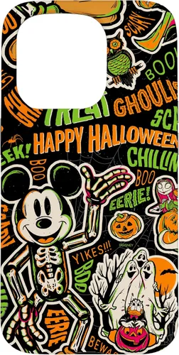 Vista 14 de Funda para iPhone 13 Pro Max Disney 100 Mickey Nightmare Before Christmas Halloween D100