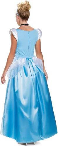 Vista 3 de Disfraz de Cenicienta de lujo para adultos