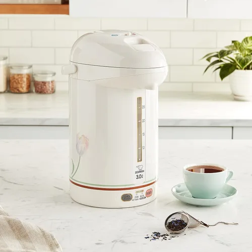 Vista 3 de Zojirushi CW-PZC22FC Micom supercaldera 2.2L, diseño floral, Blanco