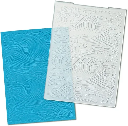 Vista 8 de Notas musicales Carpetas de grabado de plástico para hacer tarjetas, fondo, álbum de recortes, plantilla de plástico, álbum de fotos, papel