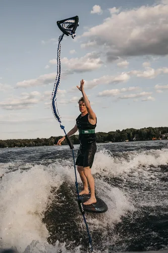 Vista 2 de SWELL Wakesurf - Cuerda trenzada de alta calidad para wakesurf Azul