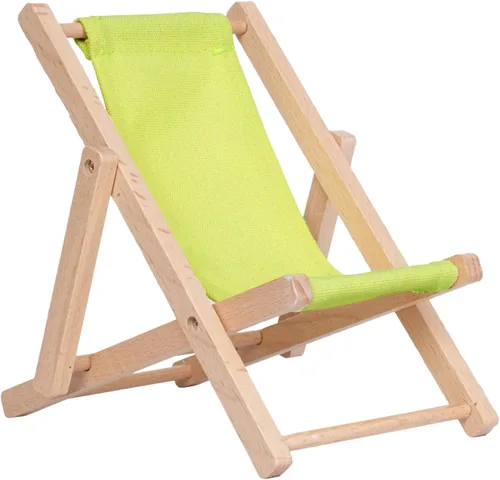 Vista 12 de Soporte plegable de madera para teléfono celular, soporte para Beige