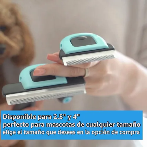 Vista 5 de Cepillo de perro y cepillo para gatos, reduce eficazmente el desprendimiento de pelo, profesional de aseo y herramienta de limpieza para perros