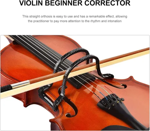 Vista 7 de HEALLILY Arco de violín enderezar guía de herramientas corrector colimador de arco de violín principiante violín formación accesorio de enseñanza