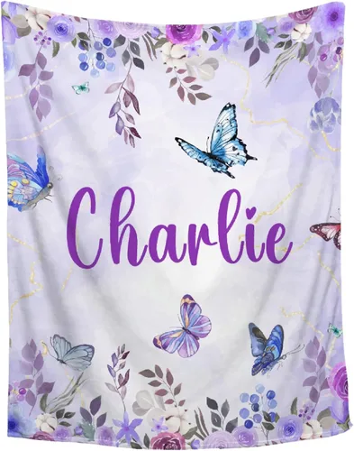 Vista 25 de Manta de bebé personalizada con ciervos florales, manta personalizada de ciervos con nombre para bebé, manta de recepción personalizada de ciervos