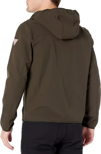 Vista 5 de GUESS Chaqueta con capucha de manga larga Softshell para hombre