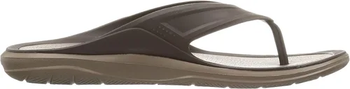 Vista 6 de Crocs Swiftwater Wave Flip Flops zapatos de hombre para la hora del baño.
